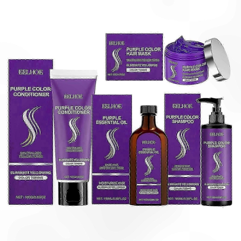 Moisturizing Hair Care Set: Shampoo, Conditioner, Mask, and Oil for Smooth, Radiant, and Strong Tresses