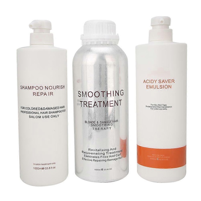Moisturizing Hair Mask Frizz Treatment Nourishing Repairing Cream Hairdressing Gel Shampoo 1000ml x 3pcs1000ml x 3pcs