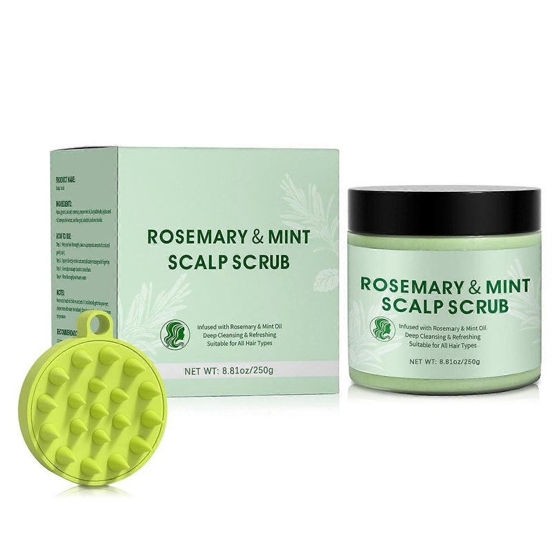 Rosemary Hydrating, Nourishing, Softening, Care, Moisturizing, Strengthening Hair Scrub Set 1