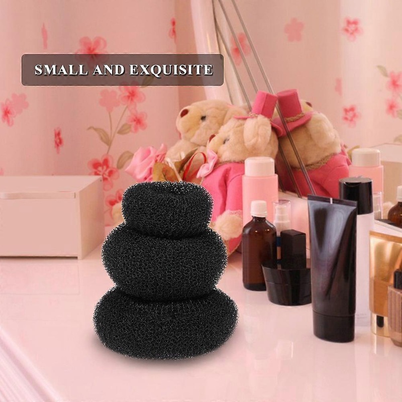 3PCs New Fashion Women Lady Magic Shaper Donut Bun Maker Hair Ring Accessories Styling Tool S/M/L