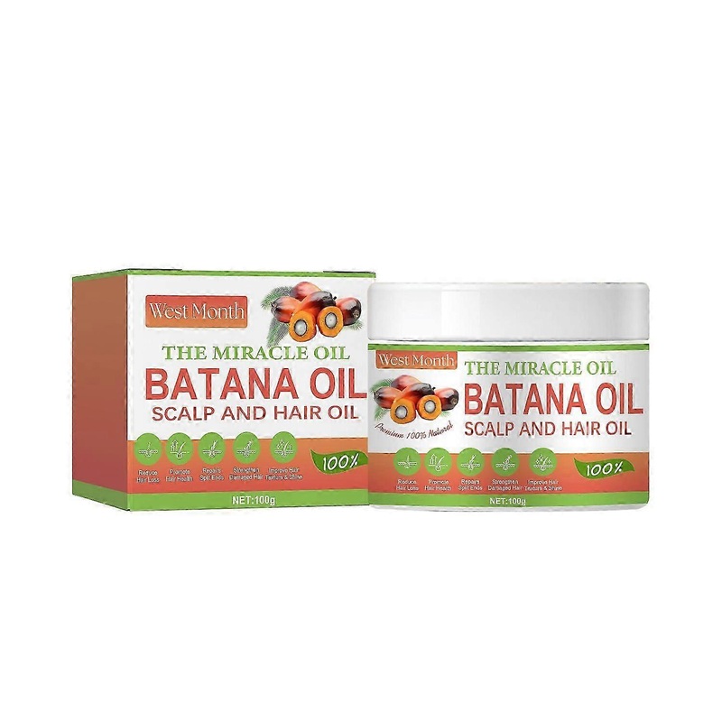 West Month Batana Repairing Hair Mask Improves Dry and Fury Hair, Nourishes Moisturizing and Softens Hair